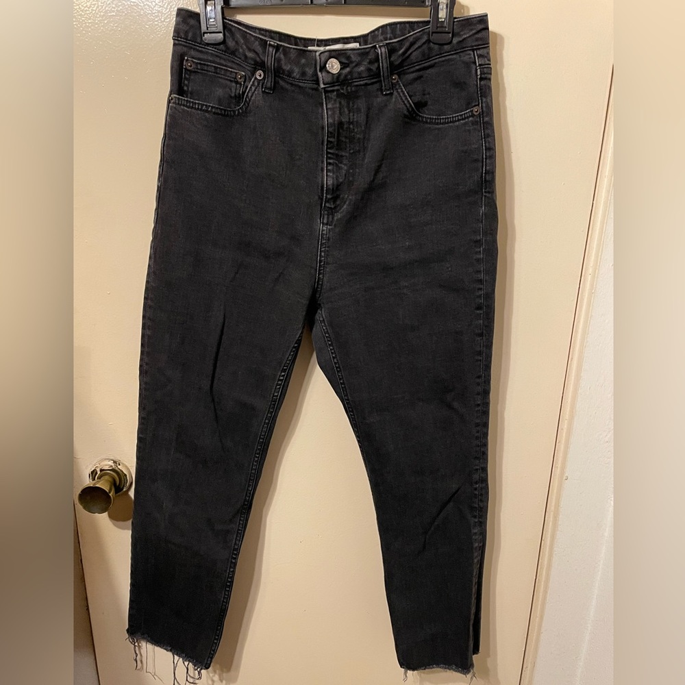 EUC Topshop Moto Black Denim Jeans